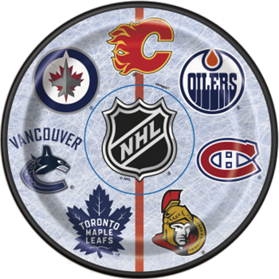 Image sur NHL - 7"  ROUND PLATES