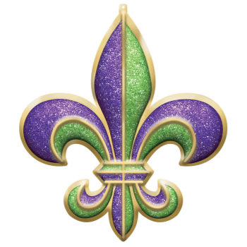 Picture of FLEUR DE LYS 3D DECO W/ GLITTER