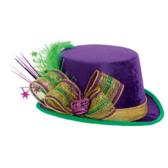 mini mardi gras top hat