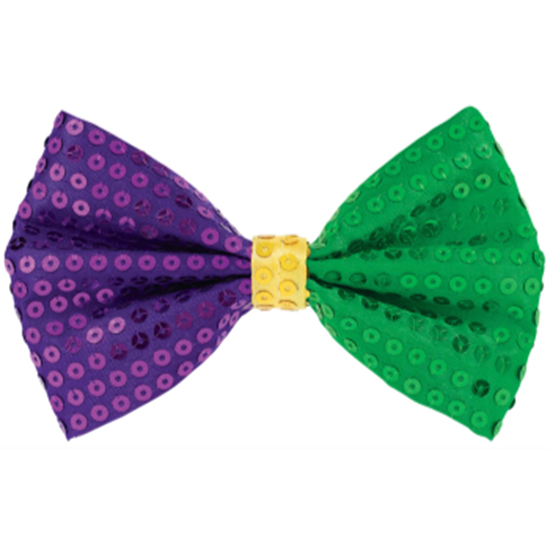 Picture of MARDI GRAS SEQUIN BOW TIE