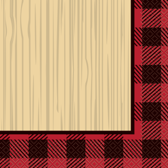 Picture of TABLEWARE - BUFFALO PLAID LUMBERJACK - LUNCHEON NAPKINS