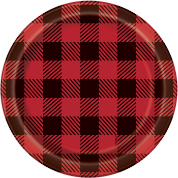 Picture of TABLEWARE - BUFFALO PLAID LUMBERJACK - 7" PLATES