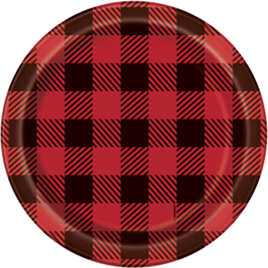 Image sur TABLEWARE - BUFFALO PLAID LUMBERJACK - 7" PLATES