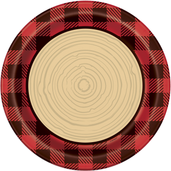 Picture of TABLEWARE - BUFFALO PLAID LUMBERJACK -  9" PLATES