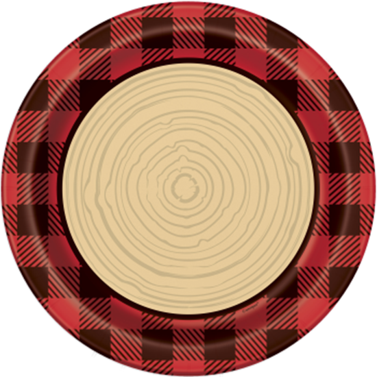 Image sur TABLEWARE - BUFFALO PLAID LUMBERJACK -  9" PLATES