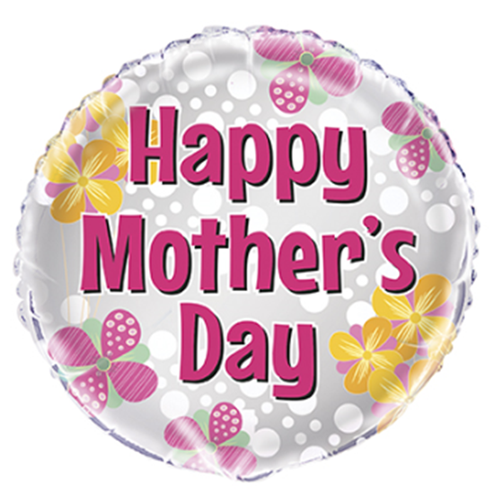 Picture of MOTHER'S DAY FLOWER DOT - 18" FOIL