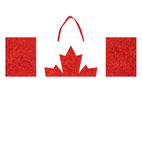 Picture of CANADA DAY GLITTER HANGING CUTOUT