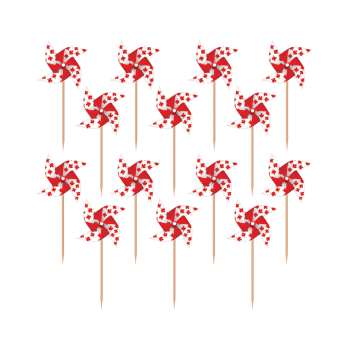 Image de CANADA DAY PINWHEEL PICKS - 20CT