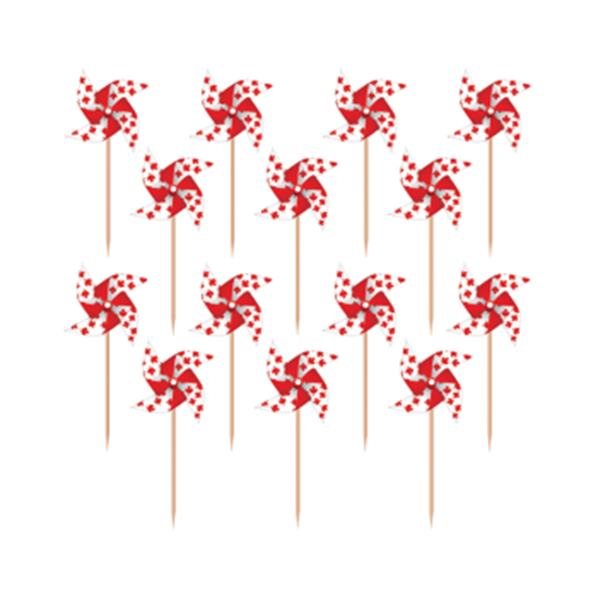 Image sur CANADA DAY PINWHEEL PICKS - 20CT