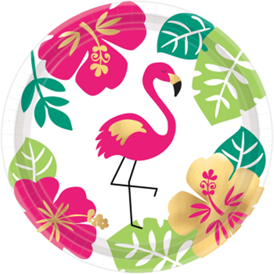 Image sur TABLEWARE - ALOHA 7" FOIL PLATES