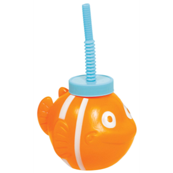 Image sur TABLEWARE - 22oz FISH CUP WITH STRAW