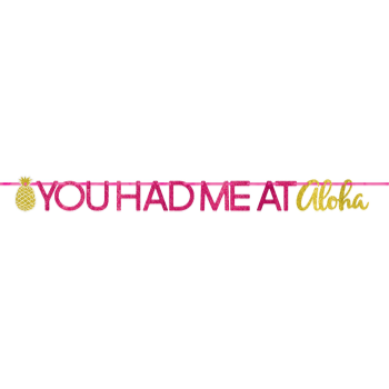 Image de DECOR - ALOHA GLITTER LETTER BANNER 12'