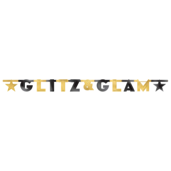 Image de GLITZ AND GLAM LG LETTER BANNER