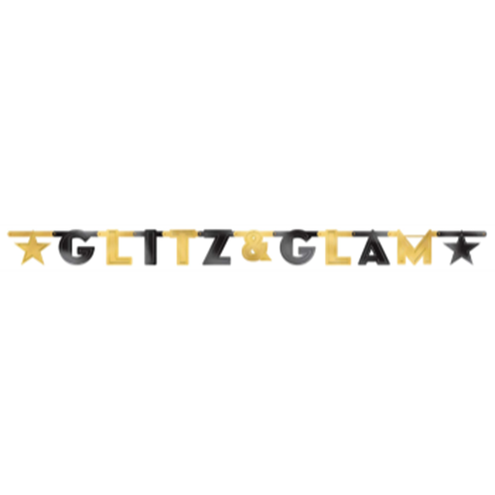 Picture of GLITZ AND GLAM LG LETTER BANNER