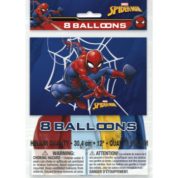 Image de SPIDER MAN - 12" LATEX BALLOONS