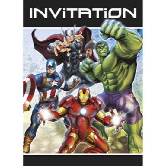 Image sur AVENGERS -  INVITES