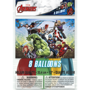 Image de AVENGERS - 12" LATEX BALLOONS