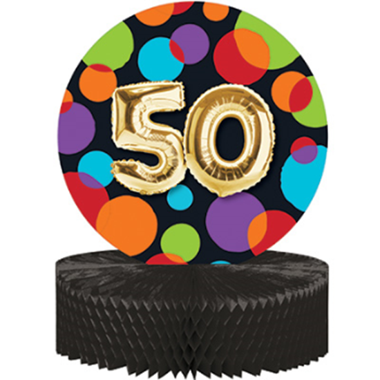 Picture of 50th - BALLOON BIRTHDAY CENTERPIECE