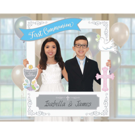 Image sur DECOR - COMMUNION PHOTO FRAME - LARGE