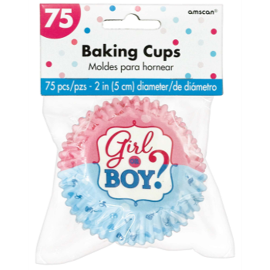 Image sur GENDER REVEAL - GIRL OR BOY BAKING CUPS