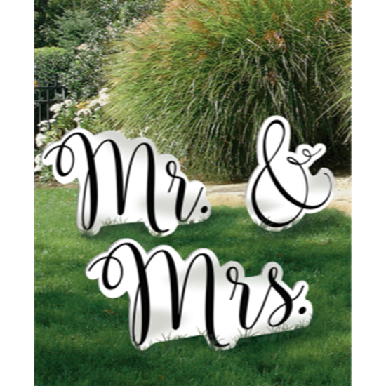 Picture of GIANT MR & MRS PHOTO PROPS