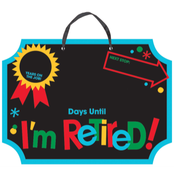 Image de DECOR - OFFICIALLY RETIRED COUNTDOWN SIGN