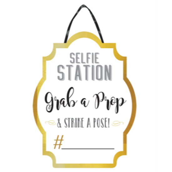 Picture of DECOR - PHOTO BOOTH PROPS - SELFIE STATION SIGN