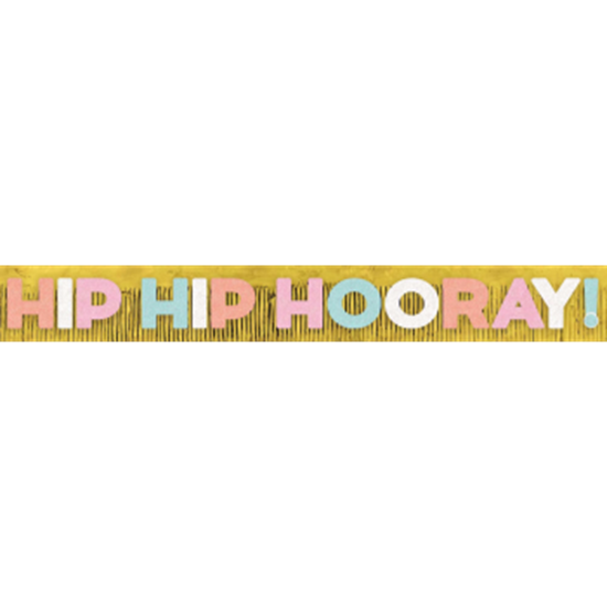 Picture of DECOR - HIP HIP HOORAY FRINGE LETTER BANNER