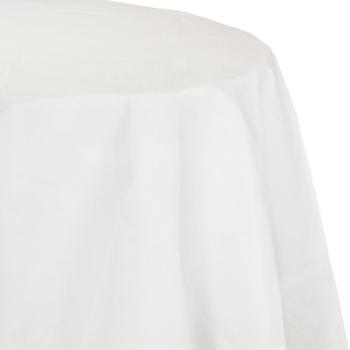 Picture of WHITE ROUND PAPER LINED TABLECOVER