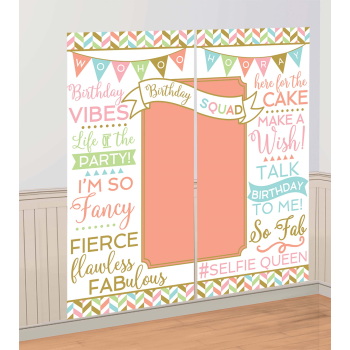 Image de DECOR - CONFETTI FUN SELFIE SCENE SETTER WITH PHOTO PROPS