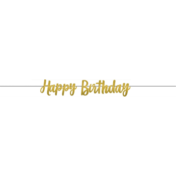 Image de DECOR - GOLD BIRTHDAY GLITTER LETTER BANNER