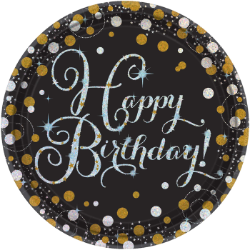 Image de TABLEWARE - SPARKLING CELEBRATION - 9" ROUND PRISMATIC PLATES