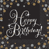 Picture of TABLEWARE - SPARKLING CELEBRATION HAPPY BIRTHDAY - BEVERAGE NAPKINS