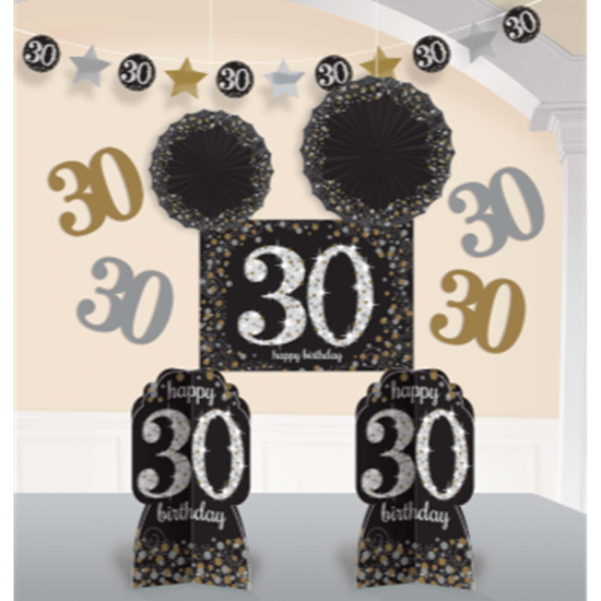 Picture of 30th SPARKLING CELEBRATION DECORATION KIT