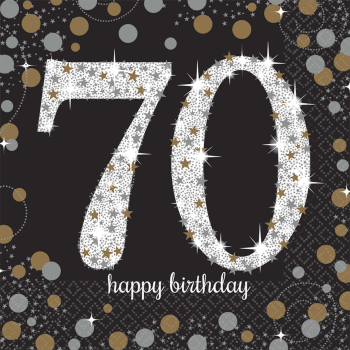 Picture of 70th - SPARKLING CELEBRATION - LUNCHEON NAPKIN