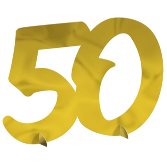 PartyMart. 50th - PINK & GOLD MILESTONE DECO KIT