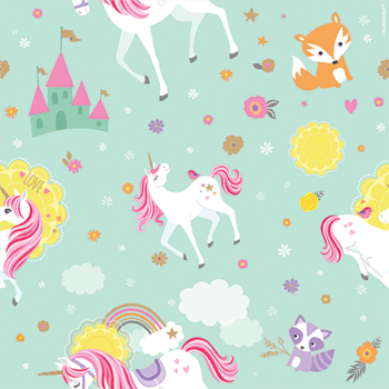 Picture of 5' GIFT WRAP - MAGICAL UNICORN