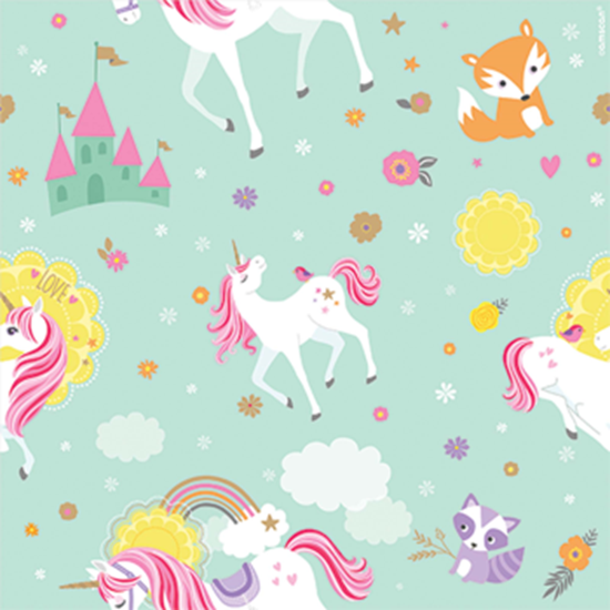 Picture of 5' GIFT WRAP - MAGICAL UNICORN