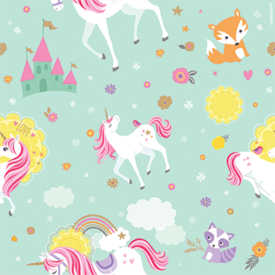 Image sur 5' GIFT WRAP - MAGICAL UNICORN