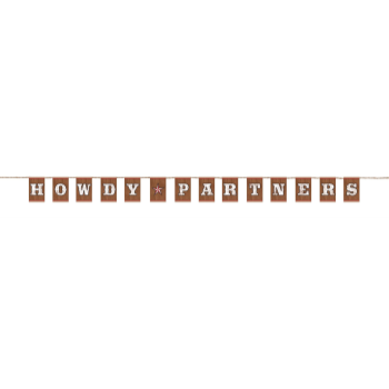 Image de DECOR - WESTERN LETTER BANNER - HOWDY PARTNER