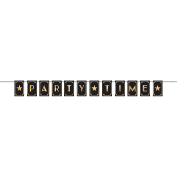 Image de PARTY TIME RIBBON LETTER BANNER - GLITZ & GLAM