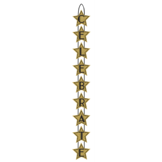 Image sur GLITZ & GLAM - CELEBRATE DLX VERTICAL STARS SIGN