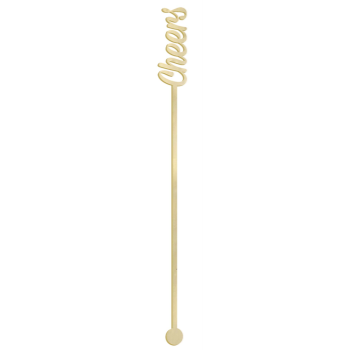 Image de COCKTAIL - CHEERS DRINKING STIRRERS - GOLD