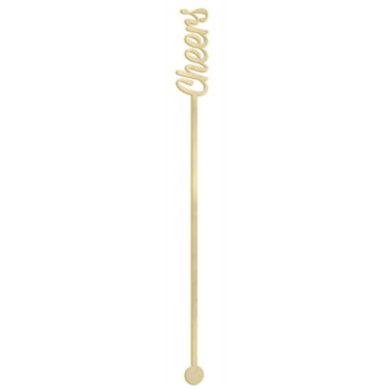 Image sur COCKTAIL - CHEERS DRINKING STIRRERS - GOLD
