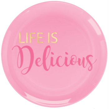 Picture of B LIFE IS DELICIOUS - 7" PLS PLATES 20CT - PINK