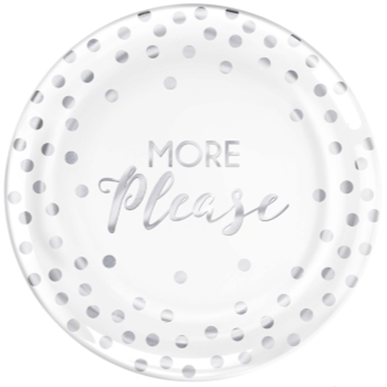 Picture of B MORE PLEASE - 7" PLASTIC PLATES 20CT