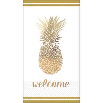 Image de GOLD PINEAPPLE GUEST TOWEL - FOIL