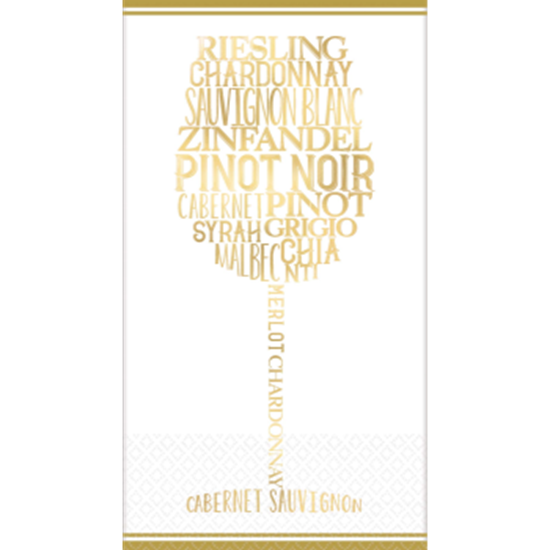 Image sur B WINE LOVER GUEST TOWEL - FOIL