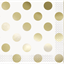 Picture of GOLD FOIL DOTS BEVERAGE NAPKIN