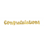 Image de DECOR - CONGRATULATIONS GOLD SCRIPT BANNER